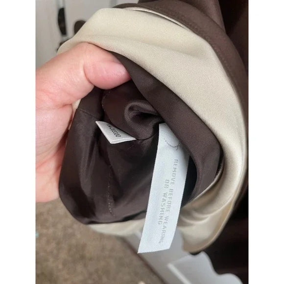 Ann Taylor Brown V-Neck Fit and Flare Sleeveless Midi Dress Size 4 203330 - Picture 6 of 7